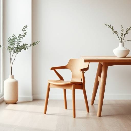 Elegant spisestuestol i eik